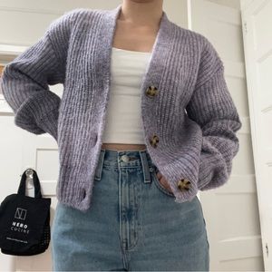 Gap Purple Cardigan